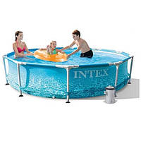 Бассейн каркасный Intex 305х76 см 4485 л Blue (99253) FT, код: 8347024