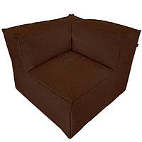 Бескаркасный модульный диван Блэк Угловой Tia-Sport (sm-0704-6) коричневый OM, код: 6537728