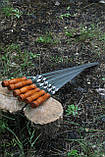 Шампур для люля кебаб з дерев’яною ручкою розміром 720*20*2,5, фото 3