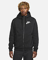 Кофта Nike Sportswear Hybrid Full-Zip Fleece Hoodie (DO7228-010) S Черный ES, код: 7816028