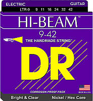 Струны для электрогитары DR LTR-9 Hi-Beam Nickel Plated Hex Core Light Electric Strings 9 42 SX, код: 6556052