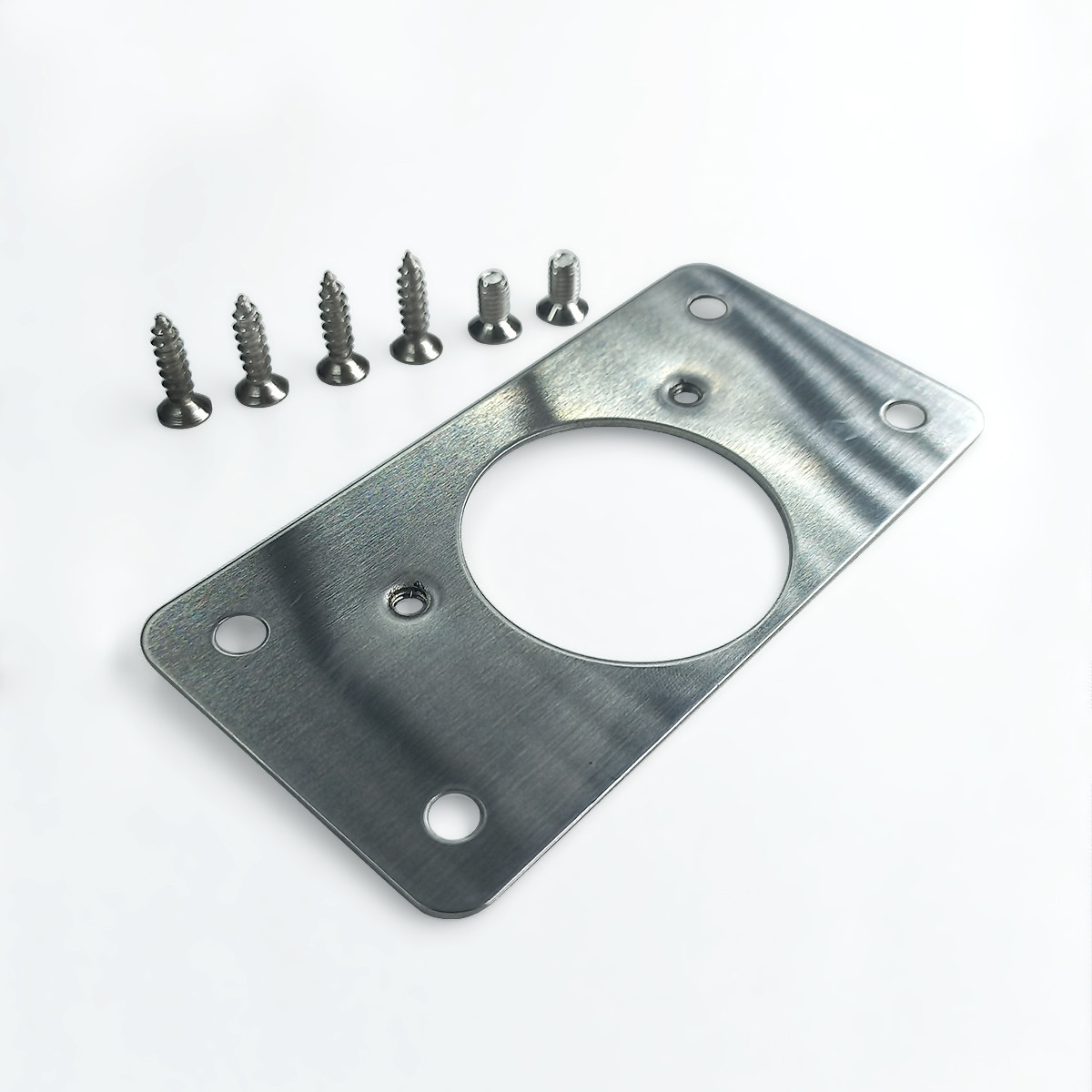 Фасадна пластина для ремонту петлі меблевої d-35мм С=45мм, фото 1