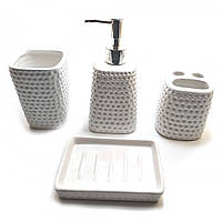 Набір для ванної кімнати Delizia керамічний Білий (DN32095A) SC, код: 7697324