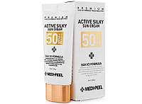 Солнцезащитный крем для лица Active Silky Sun Cream (SPF50+ PA+++) Medi-Peel 50 мл EV, код: 8153374