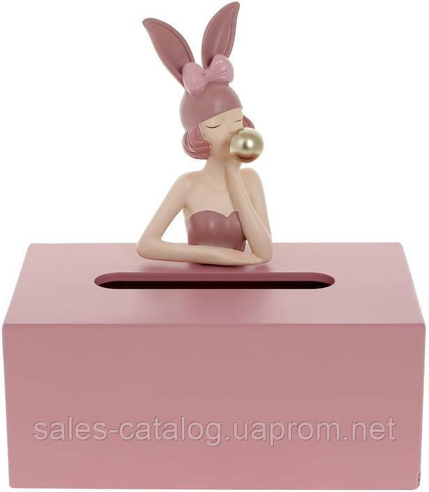 Коробка для серветок Dame Lapin DP186253 BonaDi SC, код: 8382170