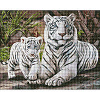 Алмазная мозаика "Бенгальская семья" Идейка AMO7369 40х50 см от PolinaToys