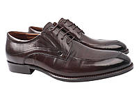 Туфлі чоловічі з натуральної шкіри на низькому ходу на шнурівці Коричневі Lido Marinozi 199-2 FS, код: 7366264