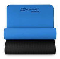 Мат для фитнеса и йоги Hop-Sport TPE 0,6 см HS-T006GM Синий UM, код: 6596854