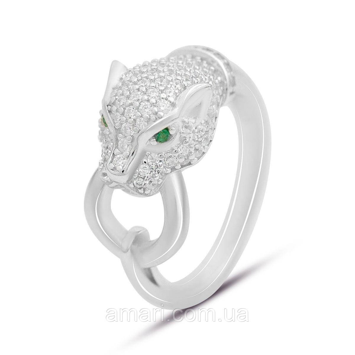 Срібне кільце Komilfo з фіанітами, вага виробу 4,79 г (60001741) 19 розмір, фото 1