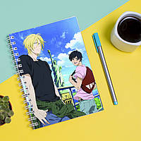 Скетчбук Sketchbook блокнот для рисования с принтом Banana Fish - Банановая рыба 4 А3 Кавун 4 GR, код: 8301395