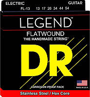 Струны для электрогитары DR FL-13 Legend Flatwound Heavy Electric Guitar Strings 13 54 GR, код: 6556016