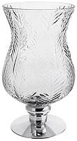Інтер'єрна ваза декоративна Dewio 35 см сірий зі сріблом DP218287 BonaDi PI, код: 8382249