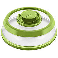 Вакуумная многоразовая крышка Vacuum Food Sealer 19 см A-Plus 0165 прозрачно-салатовая OM, код: 8357573