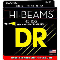 Струны для бас-гитары DR MR-45 Hi-Beam Stainless Steel 4 String Medium Bass Strings 45 105 ES, код: 6556080