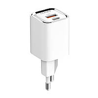 Сетевое зарядное устройство LDNIO A2317C USB-C USB-A PD 30W + QC3.0 18W Белый OM, код: 7827113