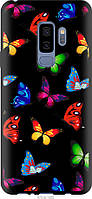 Чехол tpu черный Endorphone Samsung Galaxy S9 Plus Красочные мотыльки (4761b-1365-26985) ST, код: 7949751