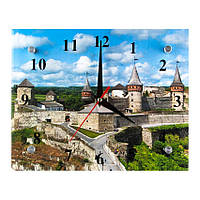 Годинник ДомАрт Каменець-Подольський Замок Літній день 20х25х5 см (21342) SC, код: 2457864