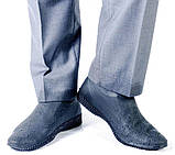 Бахіли для взуття від дощу, снігу, бруду M багаторазові, силіконові Сірий (n-749) SP, код: 2368931, фото 3