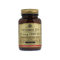 Витамин D Solgar Vitamin D3 (Cholecalciferol) 1000 IU 180 Tabs EM, код: 7519197