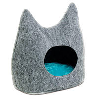 Дом-лежак для собак и кошек Pet Fashion Dream 44x28x36 см Серый (4823082419494) UD, код: 7568301