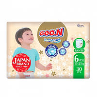 Трусики-підгузки GOO.N Premium Soft для дітей 15-25 кг (розмір 6(2XL), унісекс, 30 шт)  Shvidko - Порадуй Себе