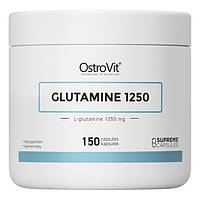 Глютамин для спорта OstroVit L-Glutamine 1250 mg 150 Caps CP, код: 7558856