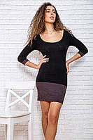 Мини-платье с рукавом 3 4 черно-серого цвета 167R154 Ager L SX, код: 8231356