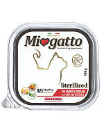 Корм Morando Miogatto Sterilized Beef and Vegetables влажный с говядиной для стерилизованных TN, код: 8452103
