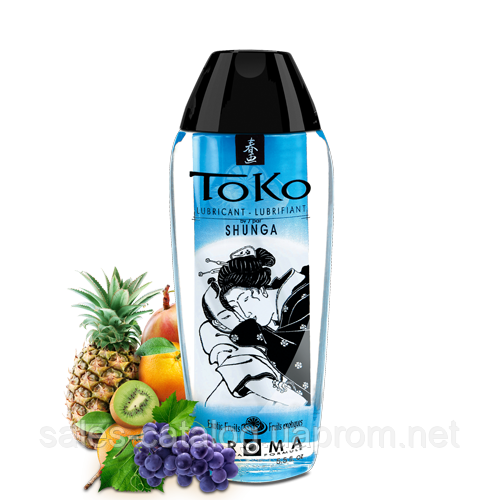 Лубрикант на водній основі Shunga Toko AROMA — Exotic Fruits 165 мл (SO2533) SC, код: 2726522