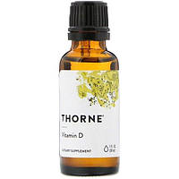 Витамин D Thorne Research Vitamin D, 1 fl oz 30 ml ES, код: 7519381
