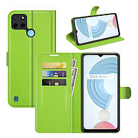 Чехол-книжка Litchie Wallet Realme C21Y C25Y Light Green MY, код: 8111803