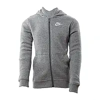 Детская Кофта Nike B NSW HOODIE FZ CLUB Серый S (BV3699-091 S) z113-2024