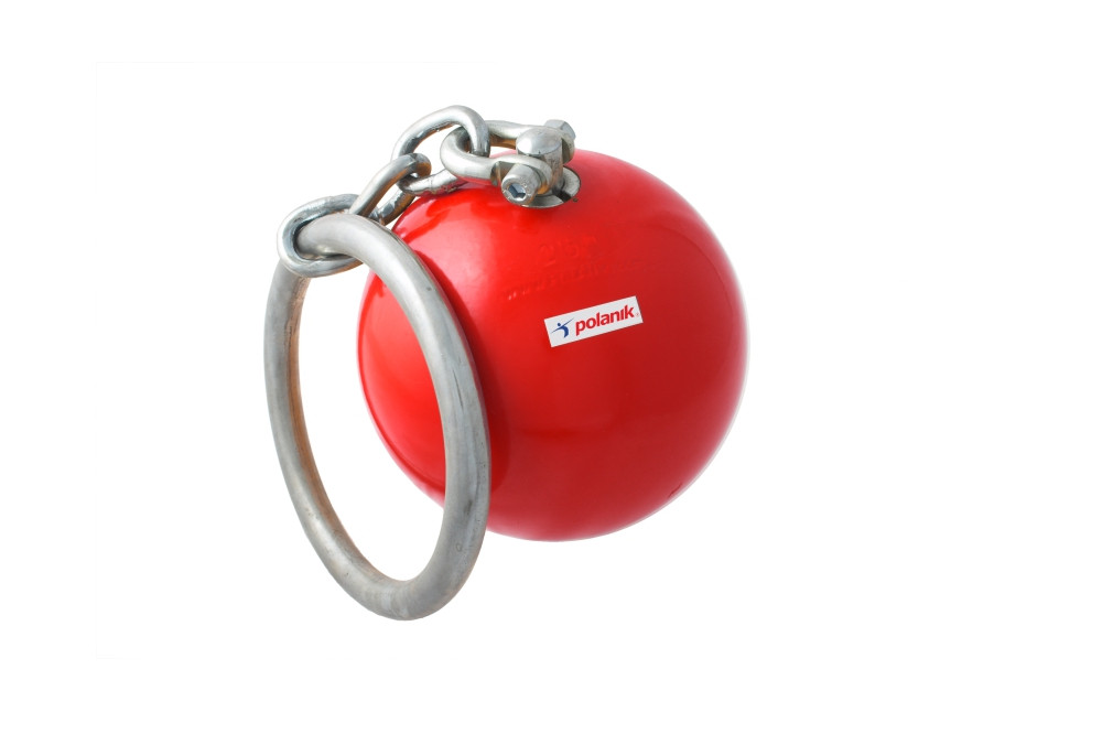 Метальна гиря з ланцюгом 12,7 кг Polanik TWR-12,7/454 (шотландська гиря), фото 1