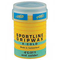 Воск Toko Sportline GripWax 32г x-cold (1052-550 9747 (4040-00210) TP, код: 7631013