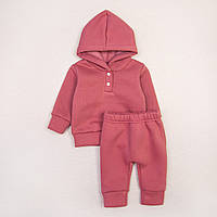Теплый костюм из тринитки для малышей Dexter s 80 см Розовый (131802869390) ML, код: 8370261