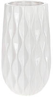 Интерьерная ваза Nijio White Ceramic 30cm DP186273 BonaDi OM, код: 8382180