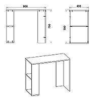 Стол письменный KOMPANIT Юниор-2 Бук TP, код: 6518685