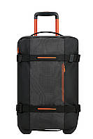 Дорожная сумка на колесах American Tourister URBAN TRACK BLACK ORANGE 55x35x20 MD1*39101 EM, код: 8290763