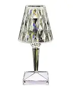 Енергозберігаюча сенсорна настільна лампа з кристалічним візерунком Лампа з пультом та 16 кольорів підсвічування, фото 8