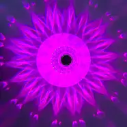 Енергозберігаюча сенсорна настільна лампа з кристалічним візерунком Лампа з пультом та 16 кольорів підсвічування, фото 6