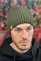 Мужская зимняя шапка «Грант» Braxton темно-зеленый 56-59 GR, код: 8202909