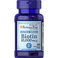 Биотин Puritan's Pride Biotin 10000 mcg 100 Caps FG, код: 7518791