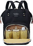 Рюкзак-сумка для мами Living Traveling Share Чорний (xj3702 black) SC, код: 8038516, фото 4