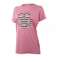 Женская Футболка JEEP T-SHIRT OVERSIZE STAR Striped Print Turn Фиолетовый L (O102613-P490 L) z113-2024