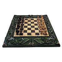 Игральный набор 3 в 1 шахматы шашки нарды из дерева Арбуз 55*25*7см 191426 z113-2024