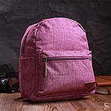 Жіночий рюкзак із текстилю Vintage 22243 Фіолетовий SC, код: 8324027, фото 7