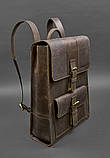 Шкіряний рюкзак Brit темно-коричневий Crazy Horse BlankNote SC, код: 8132716, фото 2