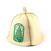 Банная шапка Luxyart Елка и подарки Белый (LA-410) GR, код: 1101524