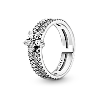 Серебряное кольцо Pandora Блестящая снежинка 199236C01 FS, код: 7361214