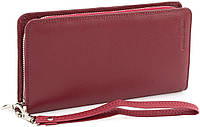 Кожаный кошелек для женщин с ручкой Marco Coverna MC-1-6056-4 (JZ6565) бордовый z113-2024